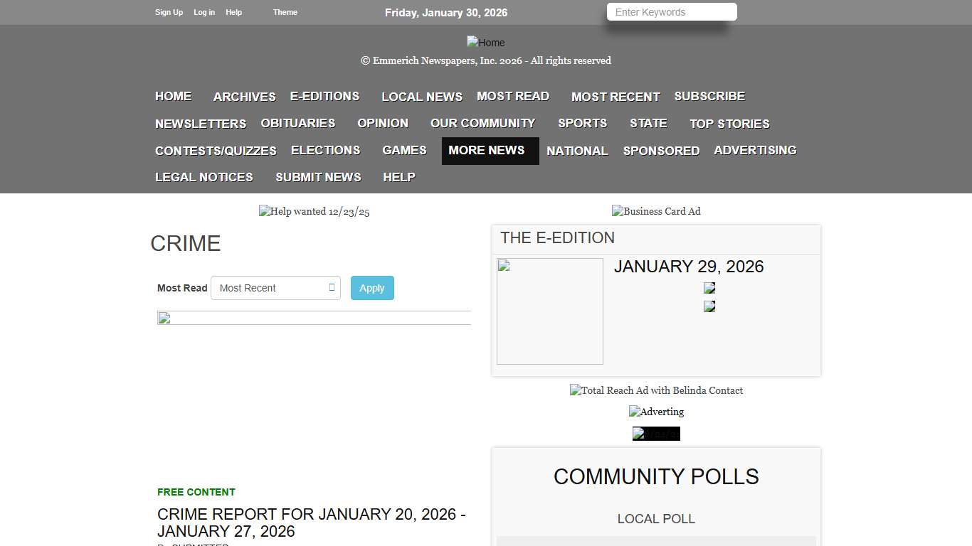 Crime Clarke County Tribune